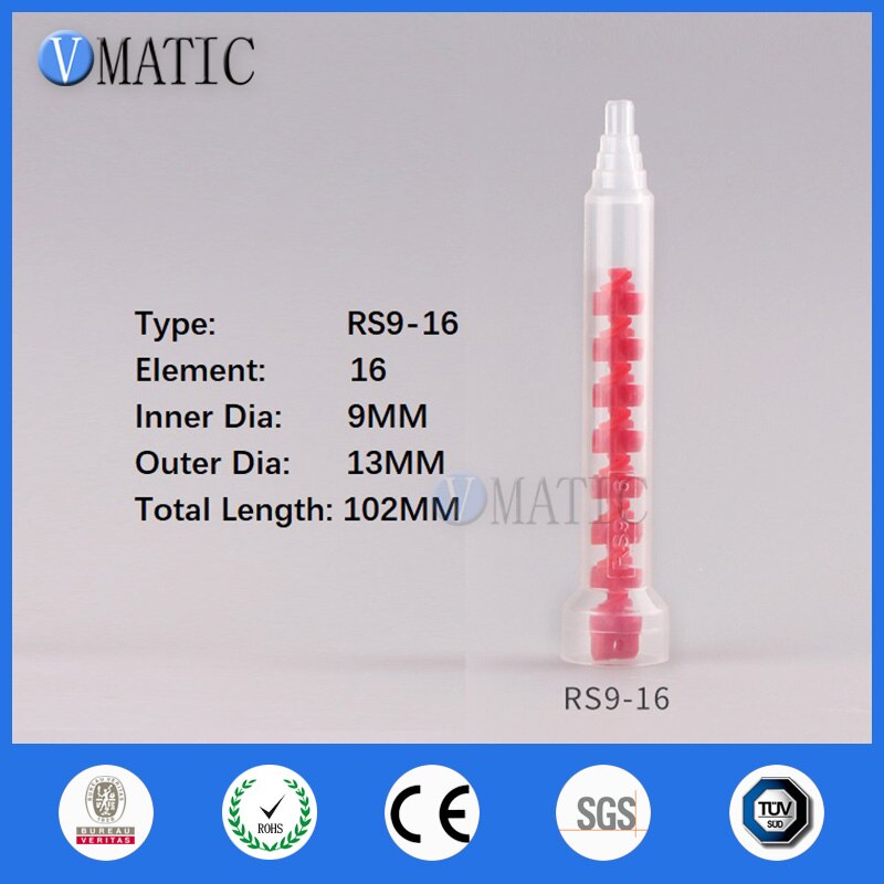 Static Mixer Nozzles RS9-16 For Mixing Two Component Adhesives