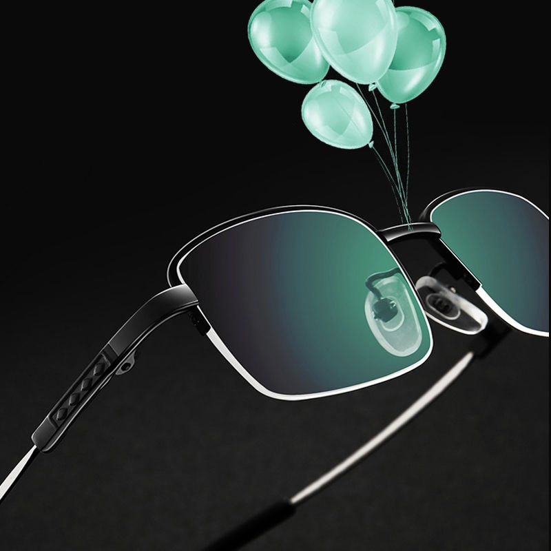 Evunhuo Titanium Legering Progressieve Lenzen Leesbril Mannen Vrouwen Anti Blauw Licht Klassieke Multifocale Bril Mannen 1.0-4.0