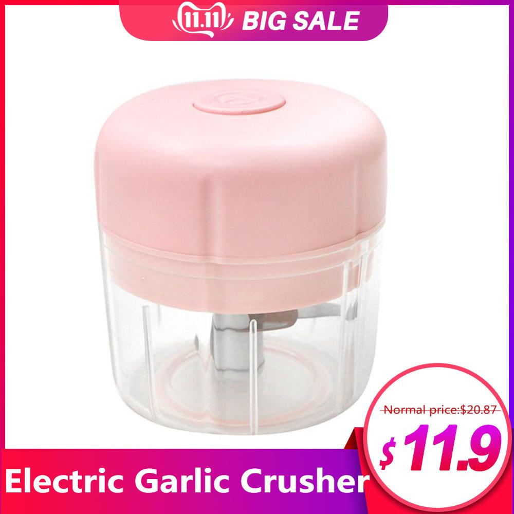 Mini Electric Food Chopper Food Cutter For Fruit Vegetables Kitchen Tool USB Meat Crusher Meat Grinder Chopper Garlic Cutter