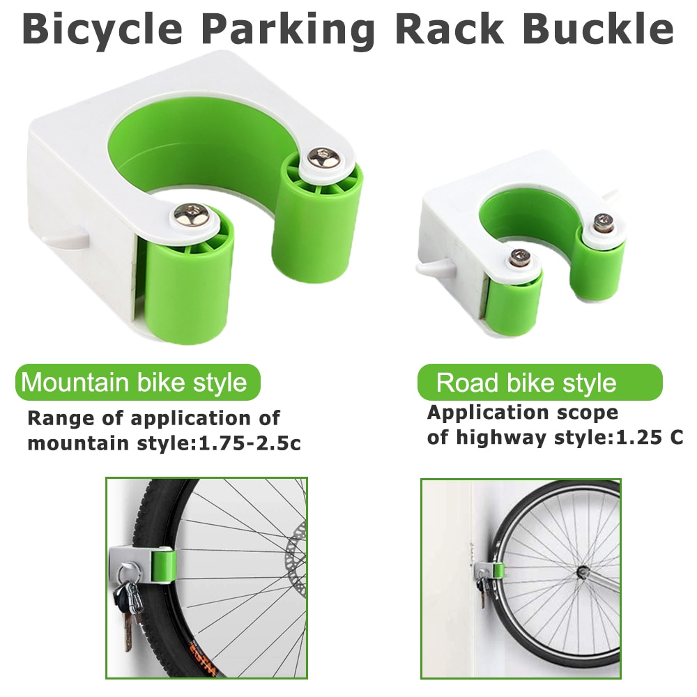 Bicycle Parking Rack Buckle Portable Wall Mount Hook Mountain Road Bike Indoor Vertical Bike Storage Cycling Display Stand