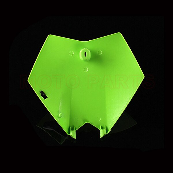 Pit dirt bike motorcycle motorcross front number plate number card plastic cover for KM150/170/189/250 150cc 250: Green