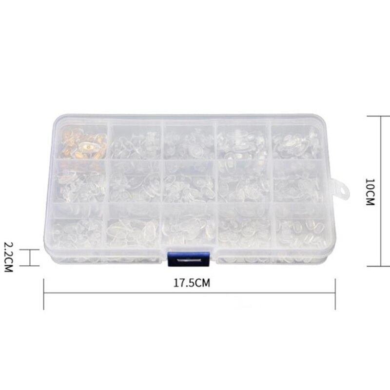 Zxtree 300 stuks/doos brillen neuspads etui pvc transparant praktische brillen zonnebril accessoires reparatie gereedschap set 150 paar zns 33