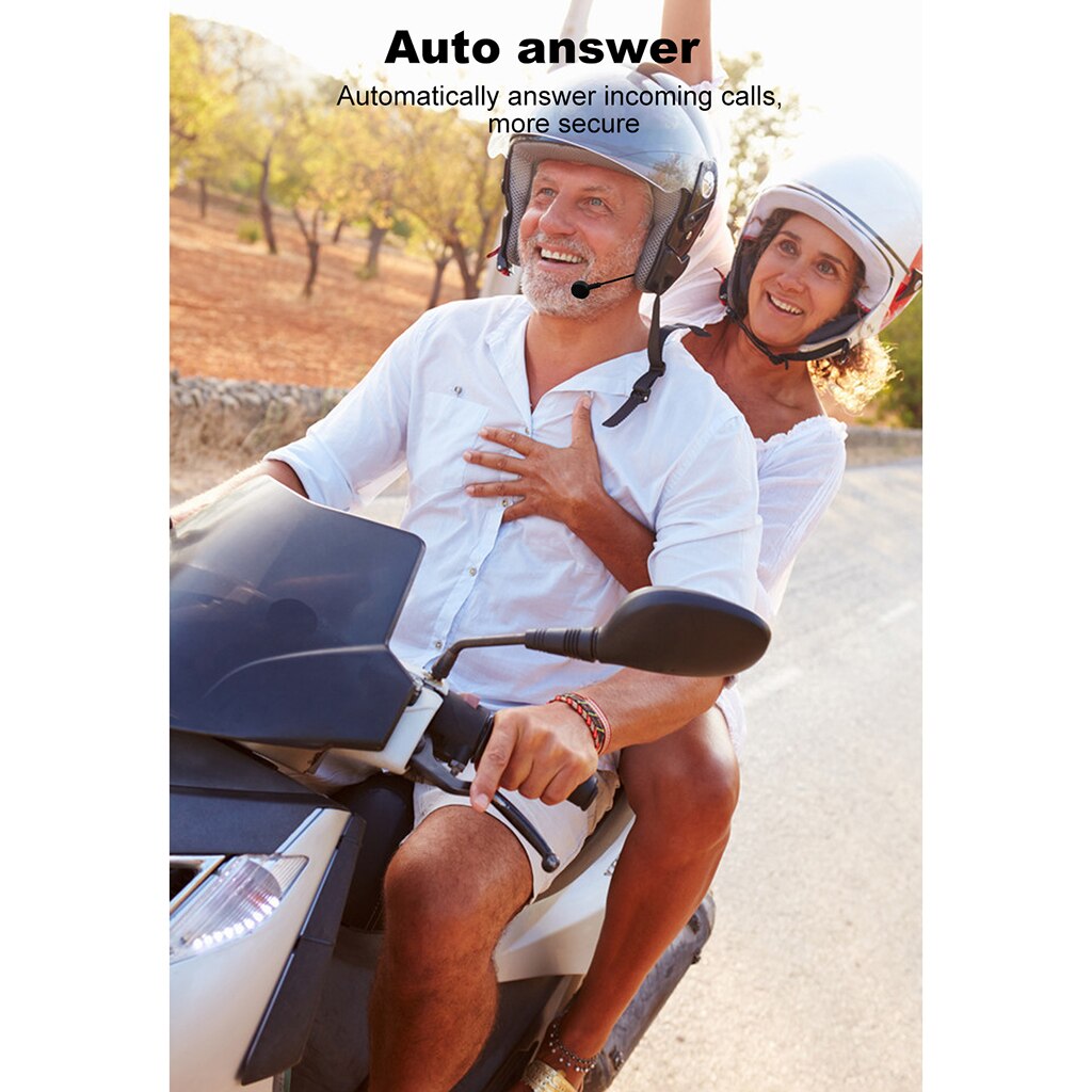 Outdoor Sports Motorcycle Bluetooth Stereo Headset / Intercom Helmet Headset Intercom Universal Bluetooth Headphones Hands-Free