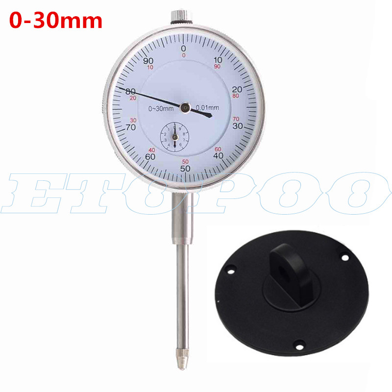 Måleur indikator magnetisk holder måleur magnetisk stativ base mikrometer måleværktøj time type indikator måleværktøj: 0-30mm