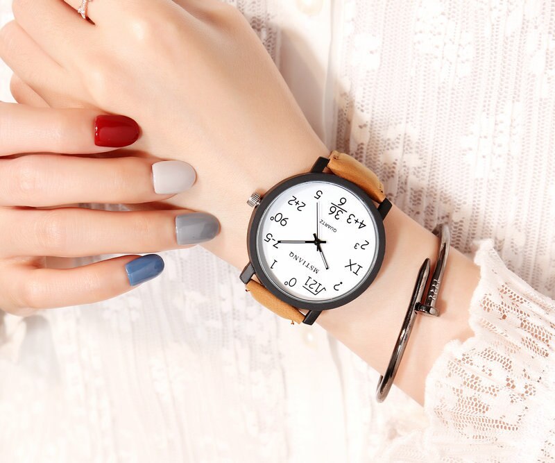 Eenvoudig horloge met grote wijzerplaat voor dames en heren, quartzhorloge, casual horloges, relogio feminino, relogio masculino