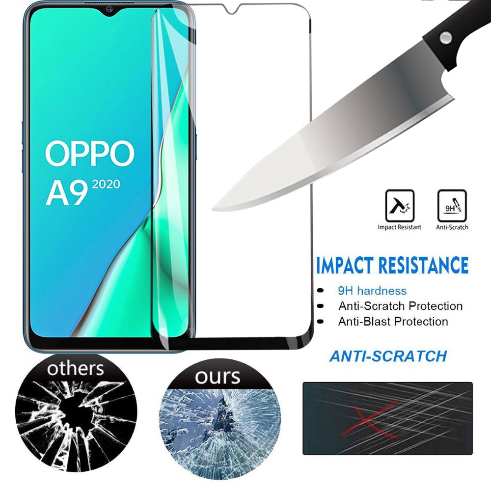 2 pièces 9H verre trempé protecteur d'écran pour OPPO A9 A5 verre de sécurité pour OPPO A92 A92s A72 5G 4G A52 verre de protection