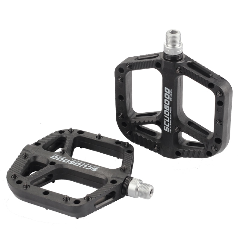 BIKEIN Pro bicicleta MTB bicicleta Pedal montaña pedales de bicicleta BMX plataforma de Nylon antideslizante pedales bicicleta plana grande Pedal partes