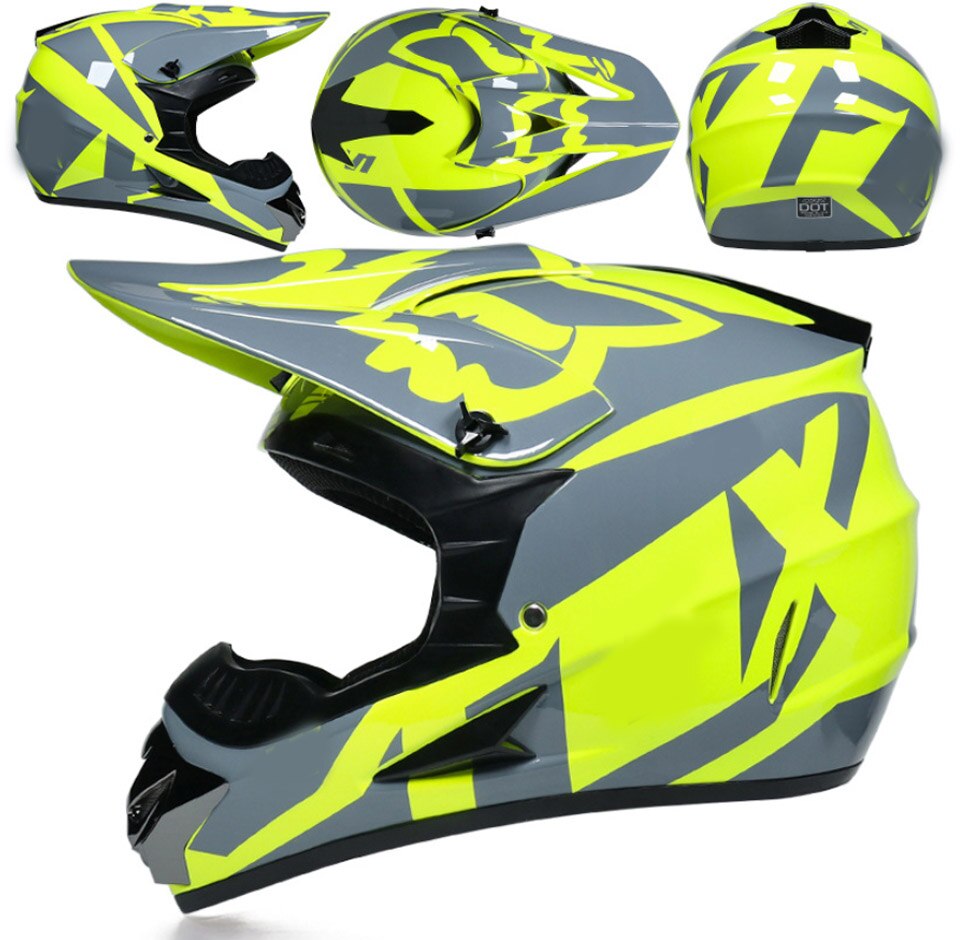 Youth Motocross Helmets, Motorcycle Racing Kart Snowmobile Helmet Casco Moto, Unisex, Suitable for All Seasons: Brown