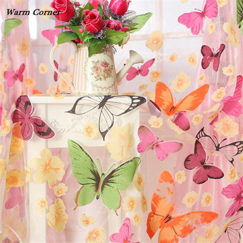 Warm Corner LM 100*80cm Embroidery Roman Curtain Window Blinds For Bathroom Tulle Sheer Shower Sept 1