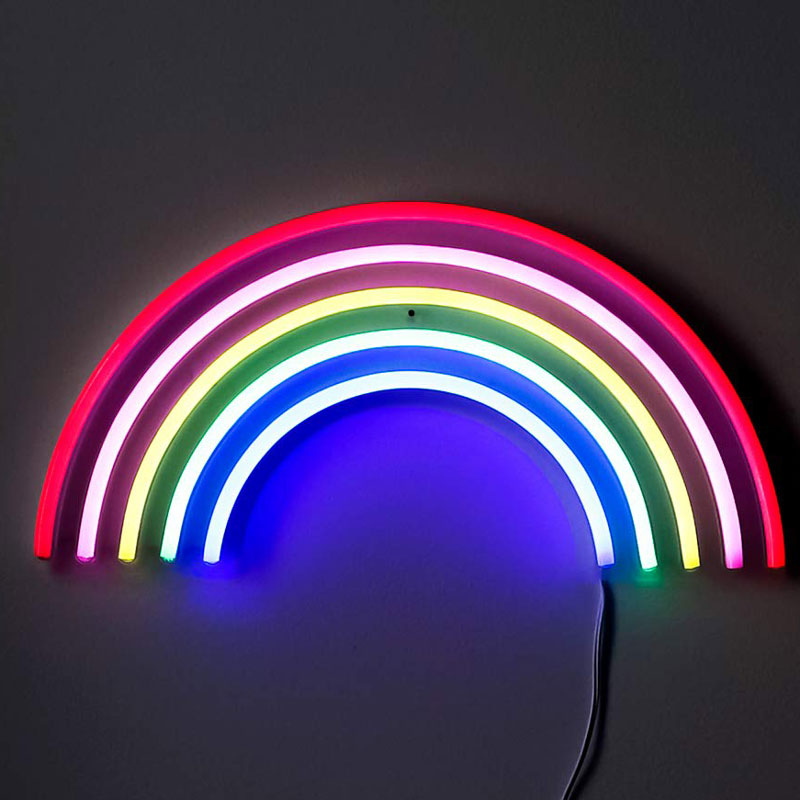 BIG SIZE Led Neon Night Sign Rainbow Neon Light Signs Wall USB Operated Butterfly Lamp Neon Lights for Room Bedroom Decor