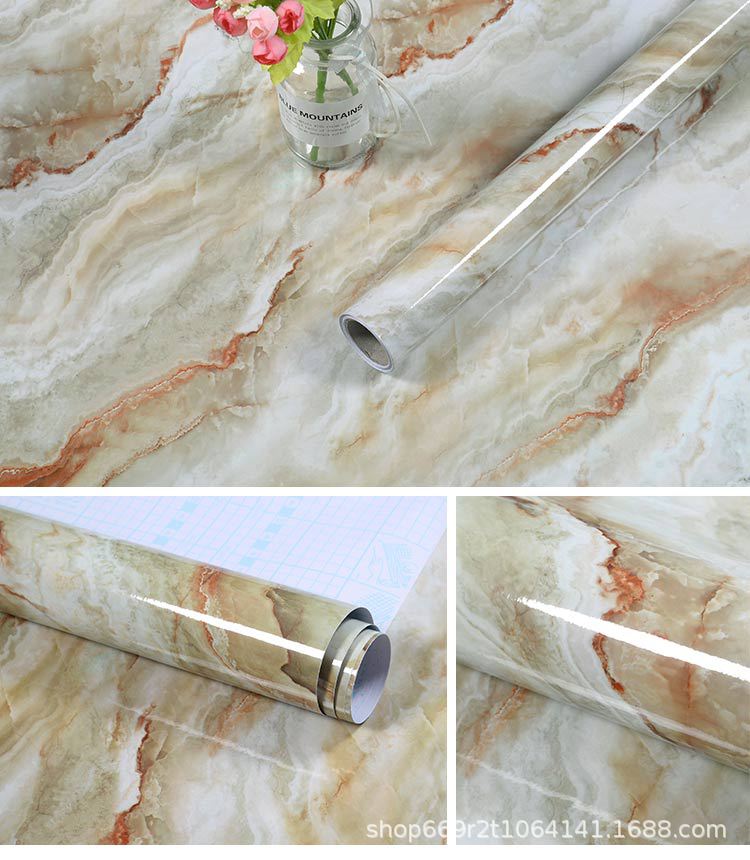 Addensare Modello di Mattoni Impermeabile Finto Marmo Adesivo Carta Da Parati telecamera Da Letto Carta Da Parati in Stile Europeo Soggiorno Carta Da Parati: 06-5M