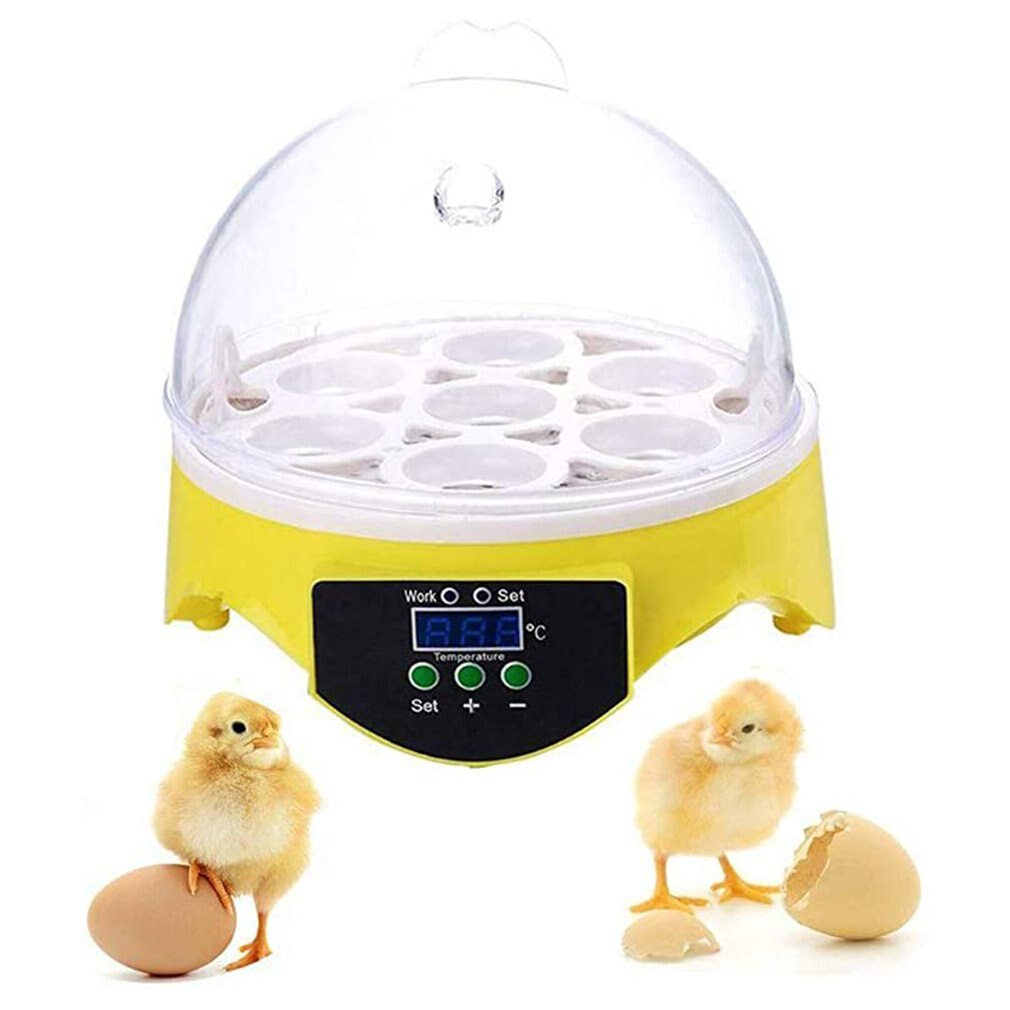 7 Eieren Incubator Vogel Ei Incubator Semi-Automatische Miniatuur Ei Incubator Duif Huishoudelijke Incubators
