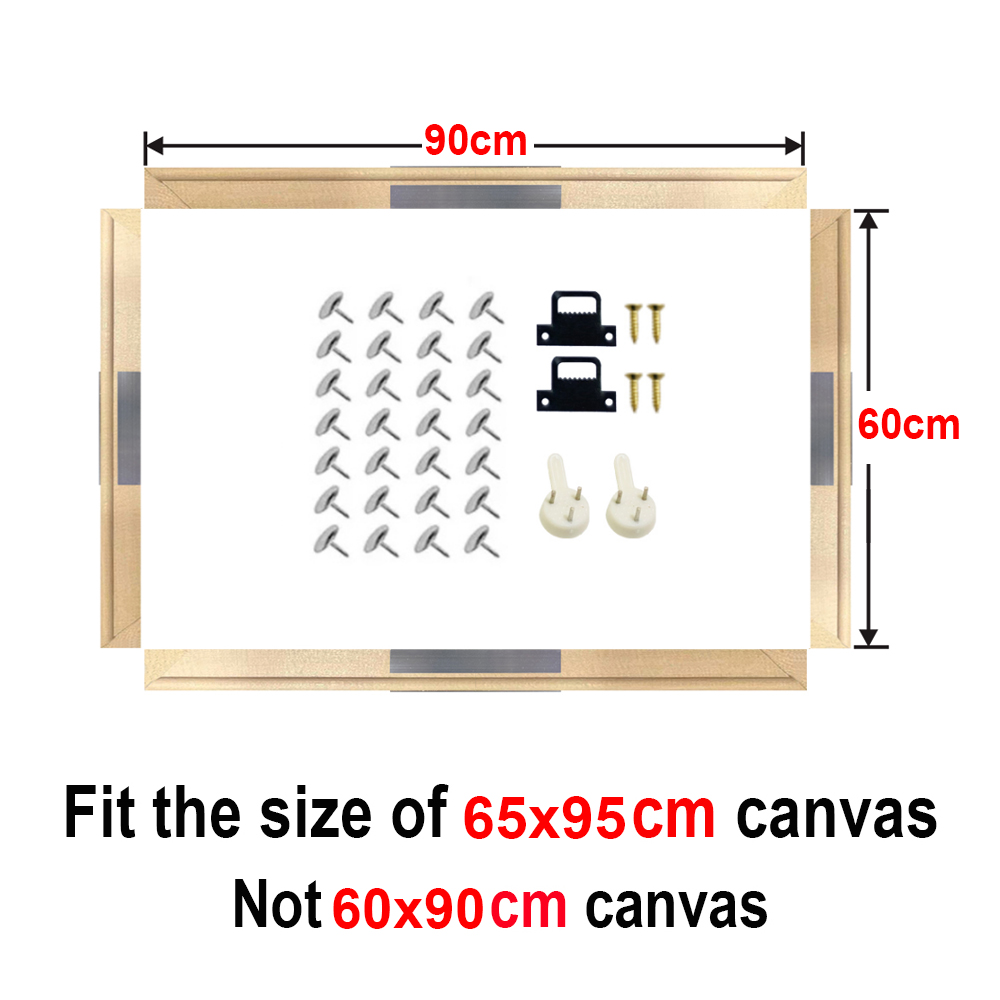 30X40 40X50 50X70 60X90 Canvas Frame Houten Frames Houten Foto Olieverf canvas Diamant Schilderij Frames Canvas Houten Muur: width 80cm