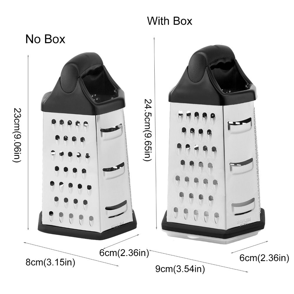 6 Sides Multifunctional Vegetable Grater Stainless Steel Labor-saving Vegetable Slicer with Storage Box Manual