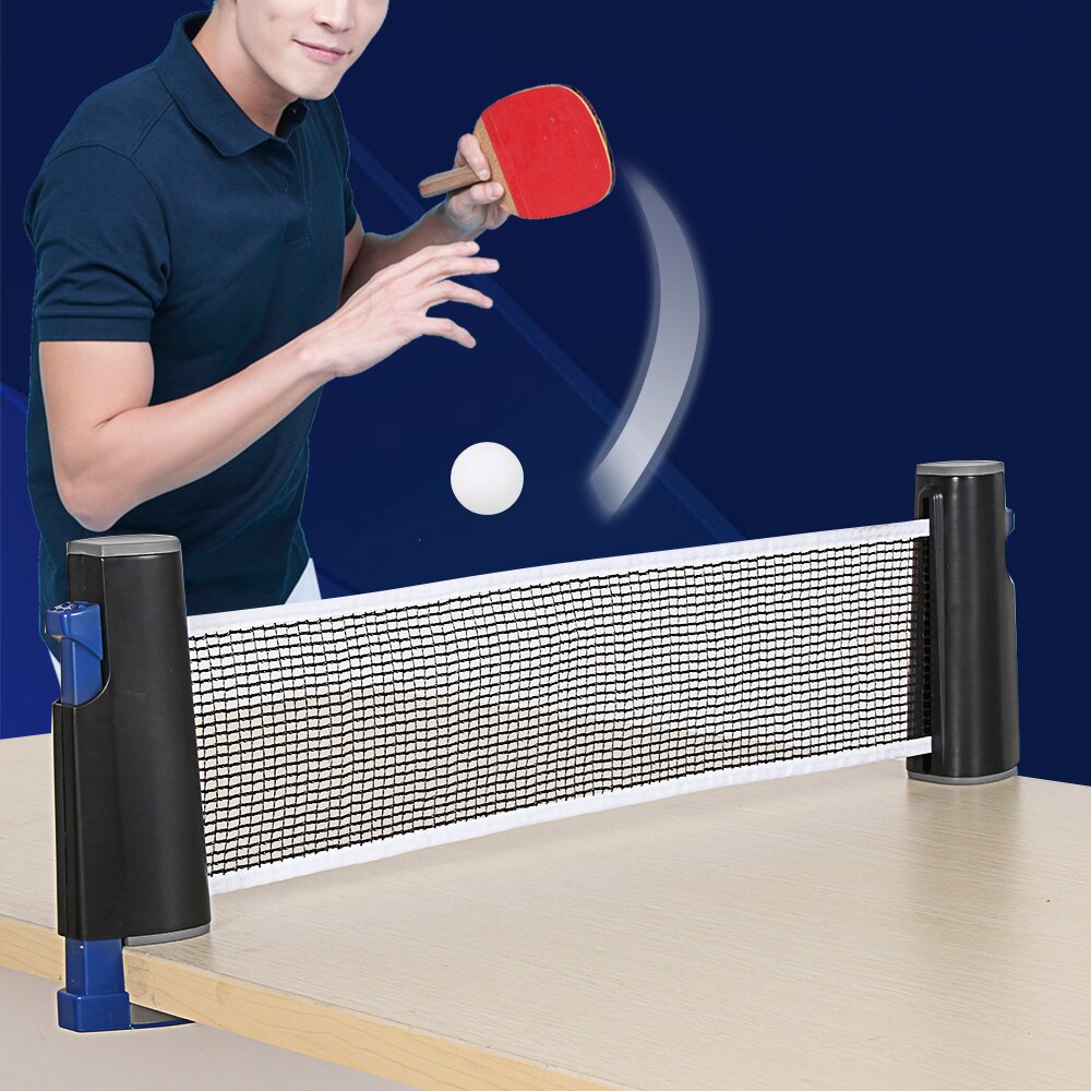 Indoor Telescopic Ping Pong Set Extending Net Table Tennis Racket Sports Accessories Portable Paddle Bats Sport Tool