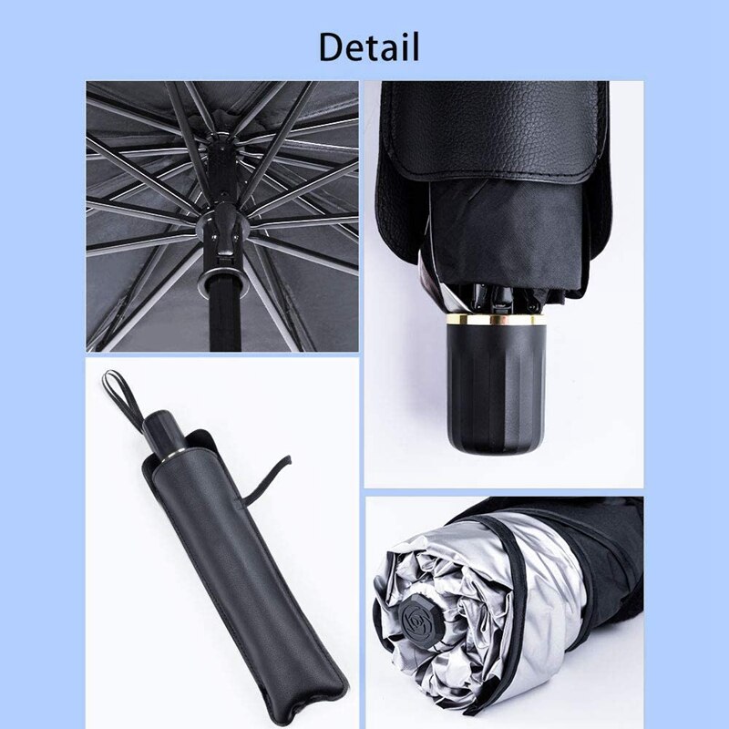 Sombrilla de parabrisas de coche, paraguas plegable, visera, Protector UV, bloque Interior, Parasol para coche