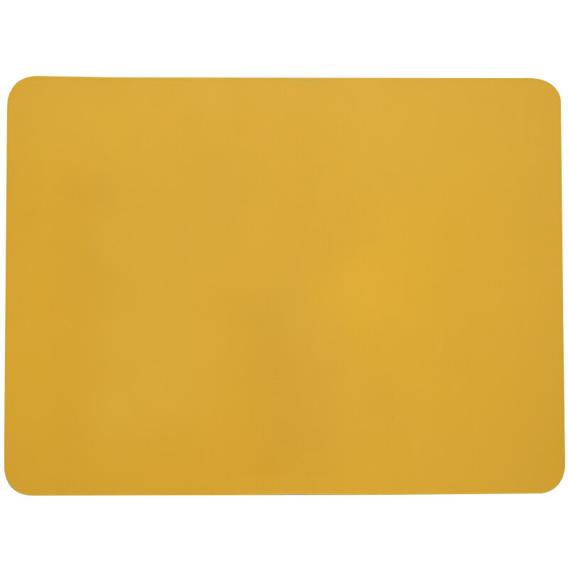 Mantel Individual de silicona para bebé, alfombrilla para mesa, vajilla de alimentación para niños, suave, fácil de limpiar, Color sólido: B-mustard
