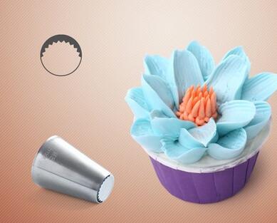 Russian Tulip Stainless Steel Icing Piping Nozzles Pastry Decorating Tip Fondant Cake Cupcake Decorator 11 Patterns: 9A