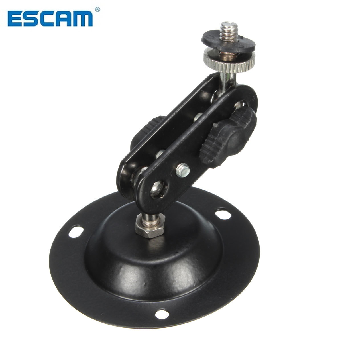 ESCAM Rotating Metal Wall Mount Bracket Ceiling Stand for CCTV Security IP Camera CCTV Bracket: black