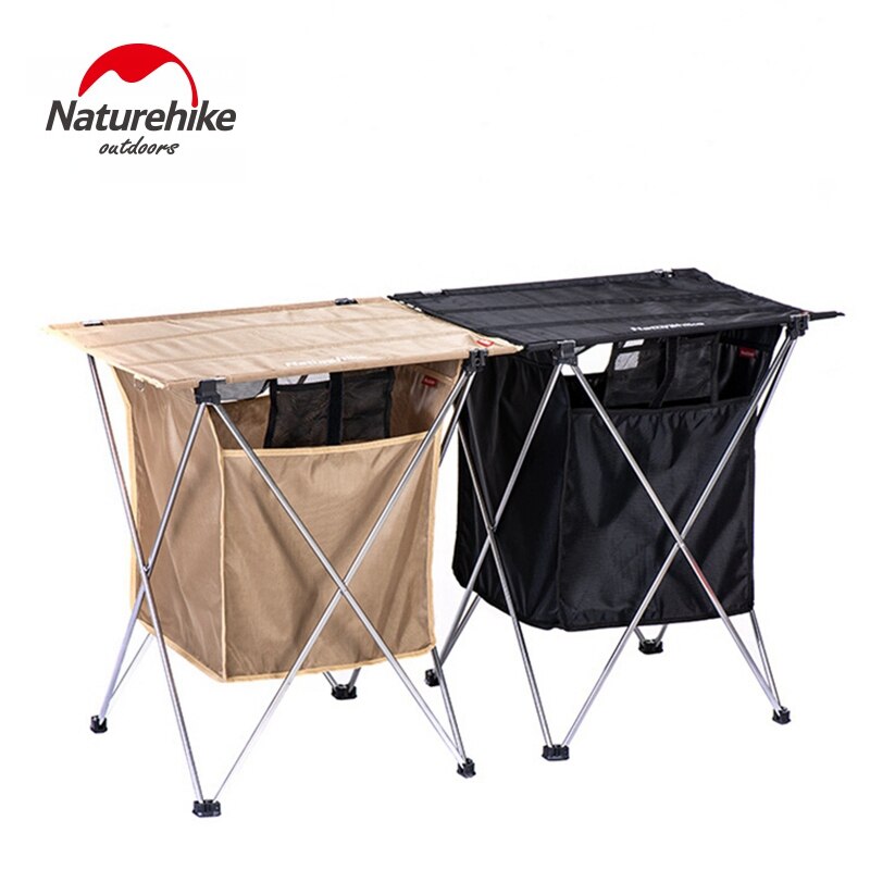Naturehike udendørs foldbart skrivebord splicable campingborde opbevaring organisator sag stor kapacitet til udendørs rejse picnic