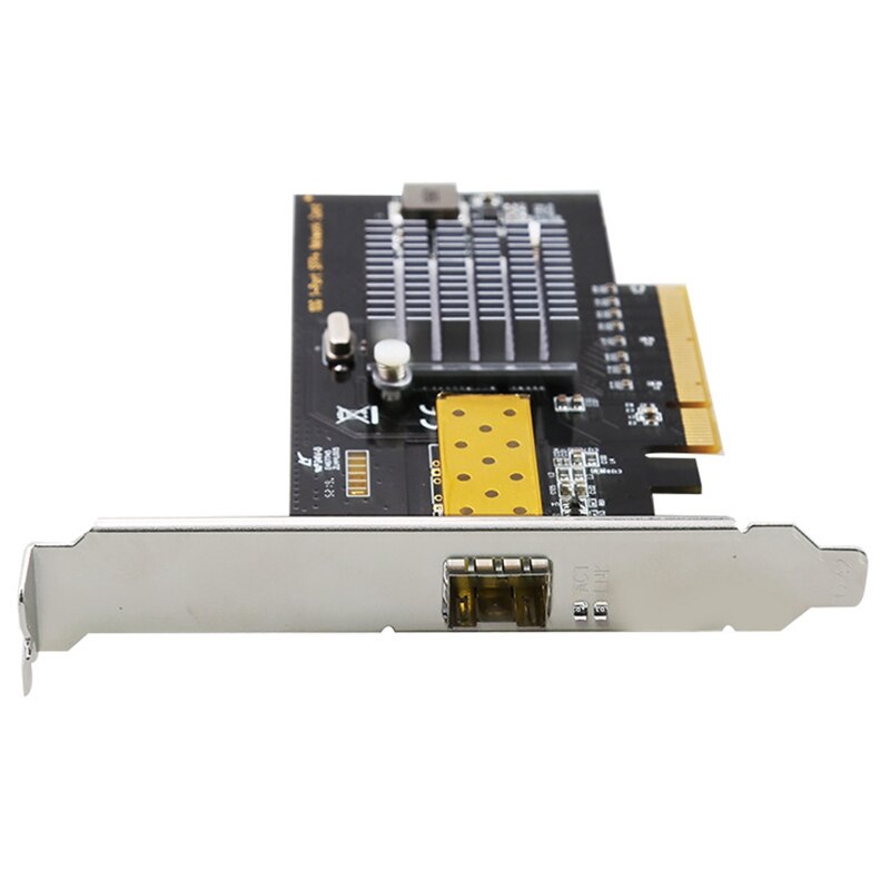 10 Gbps Network Card Single Port SFP Fiber Optic PCI Express Slot Server Network Adapter with 82599 Chipset