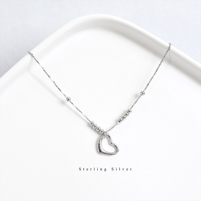 S925 sterling silber liebe fußkettchen Korean persönlichkeit temperament mädchen pfirsich herz strand fuß schmuck wilden einfache schmuck