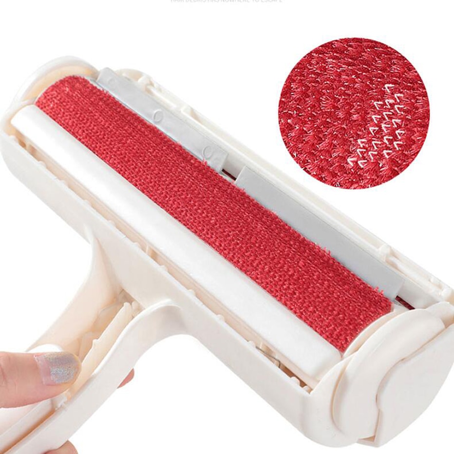 Épilateur de poils d'animaux à 2 voies, rouleau pour enlever les peluches, brosse pour chiens et chats, vêtements, tapis, brosse de nettoyage, rasoir