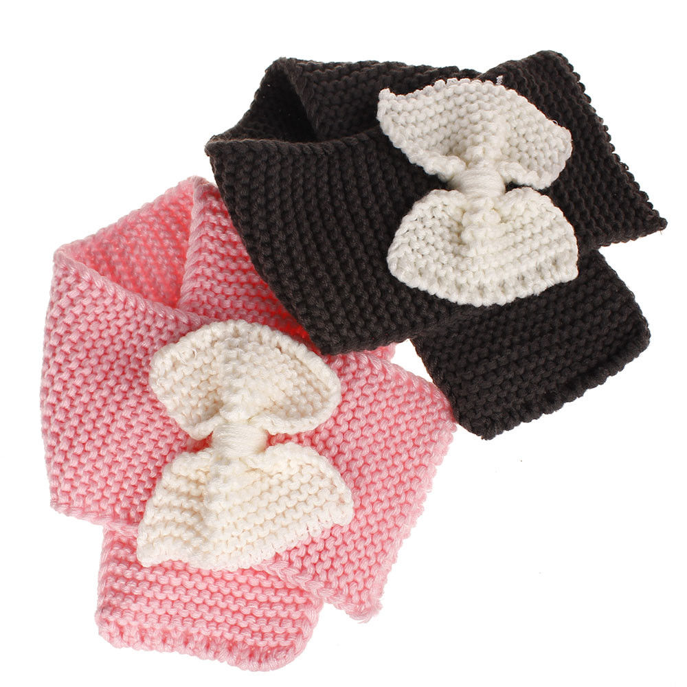 Écharpe d'hiver chaude pour bébé et fille en tricot pour 1-6y enfants