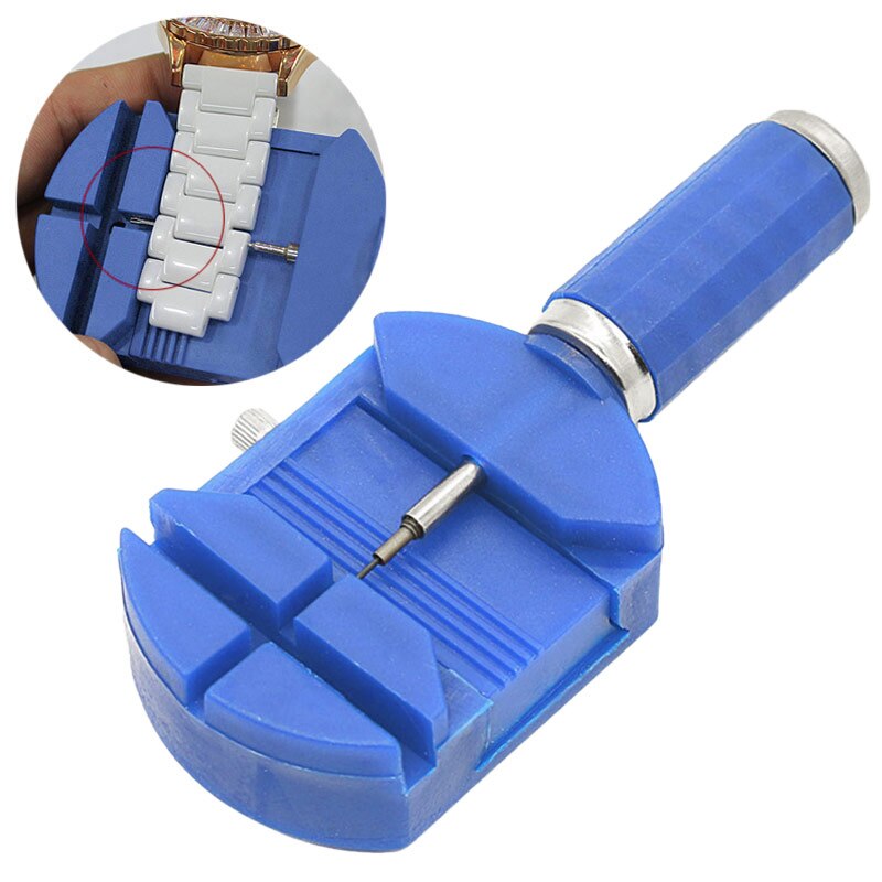 Pols Horloge Band Link Slit Strap Remover Richter + 5 Pins Reparatie Tools Willekeurige Kleur