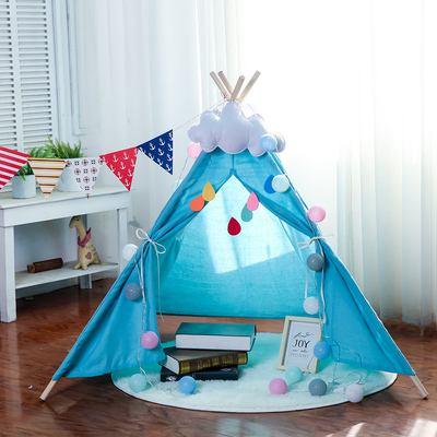 Kinderen Tent Indian Indoor Speelhuis Prinses Baby Photo Props Wigwam Voor Kinderen Speelgoed Teepee Thuis Tipi: 4