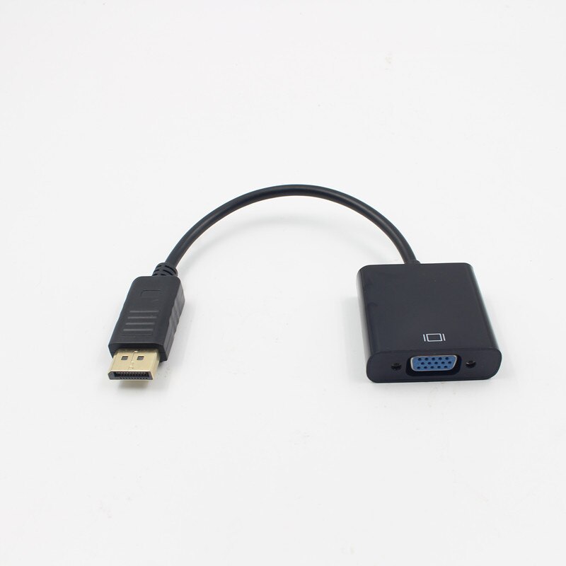 1080p DP DisplayPort Male to VGA Female Converter Adapter Cable Stock 50/60Hz Black 23cm GT