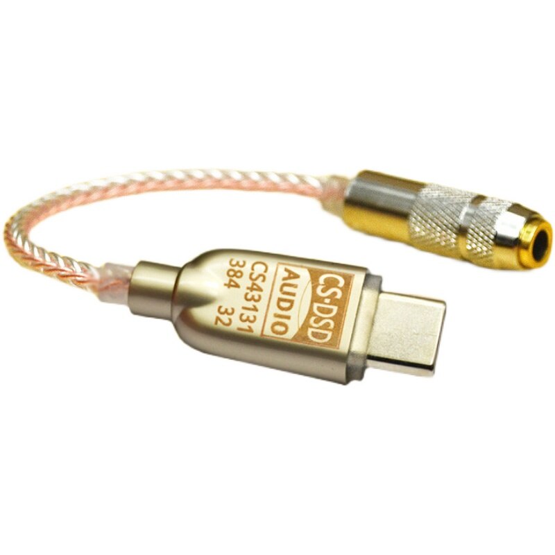 Adaptateur type-c dac pour téléphone portable, câble décodeur tpc Meizu, ampli hifi, audio usb, casque, cs43131