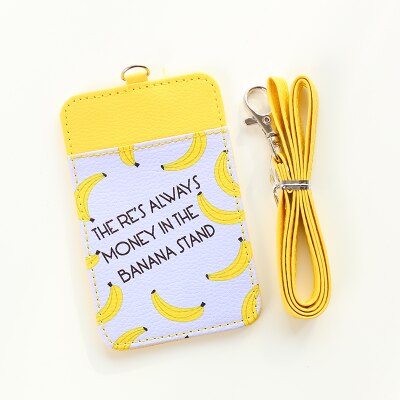 Fresh Style Fruits Patterns PU Leather Card Bus Card Name Business Cards Holder Office & School Supplies: 12