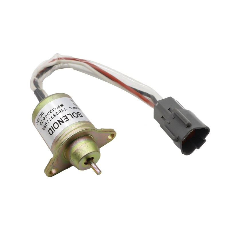 Solenoide de cierre de combustible para generador de TRACTOR YANMAR, JOHN DEERE, 119233-77932