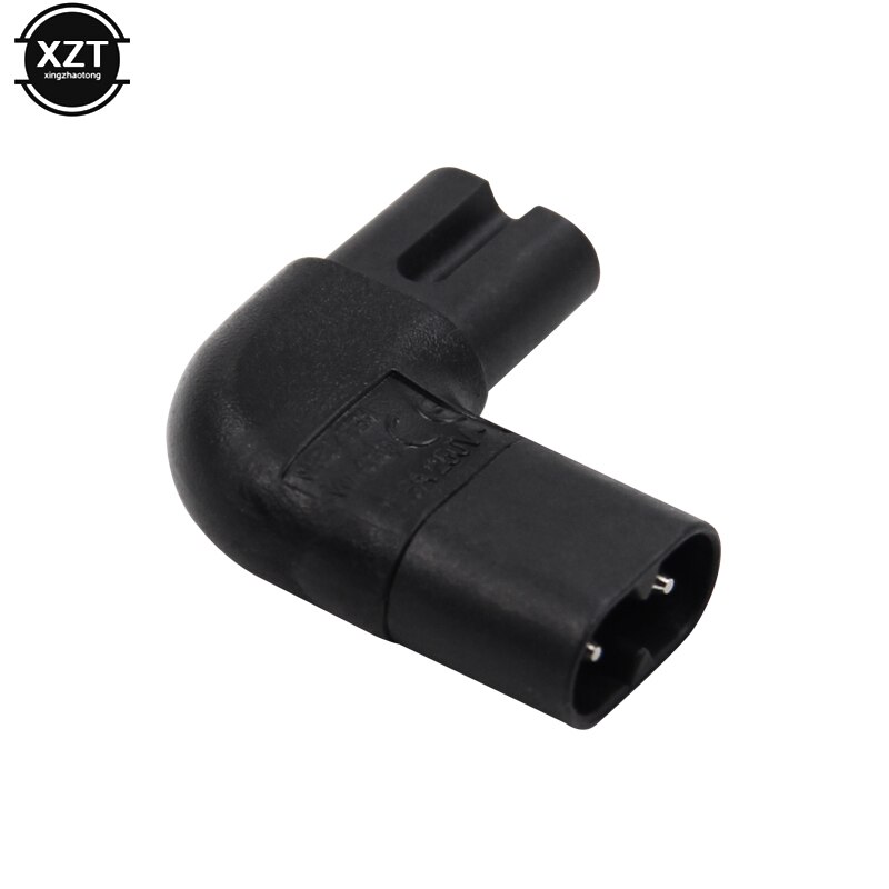 8 IEC 320 IEC320 iec C7 to C8 Adapter 90 Degree Left/Right Angle AC Power Adapter Male to Female Converter Extension Connector