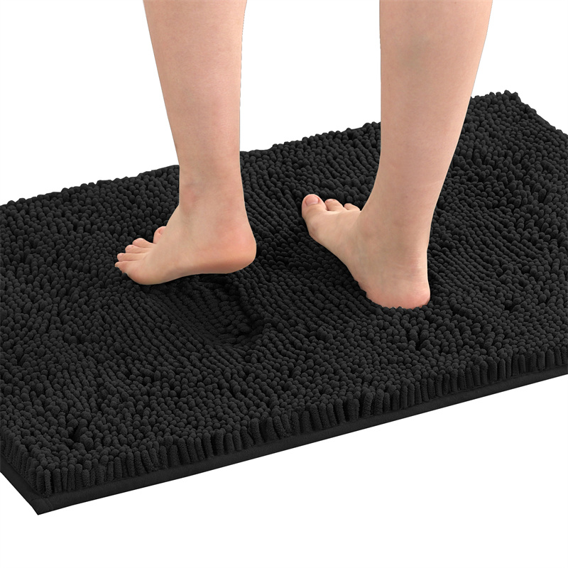 Chenille Absorberende Badkamer Vloermat Antislip Badkamermatten Badkleed Lang Haar Vloermat Slaapkamer Deur Tapijt Woondecoratie: 1200mm x 1200mm / Goud
