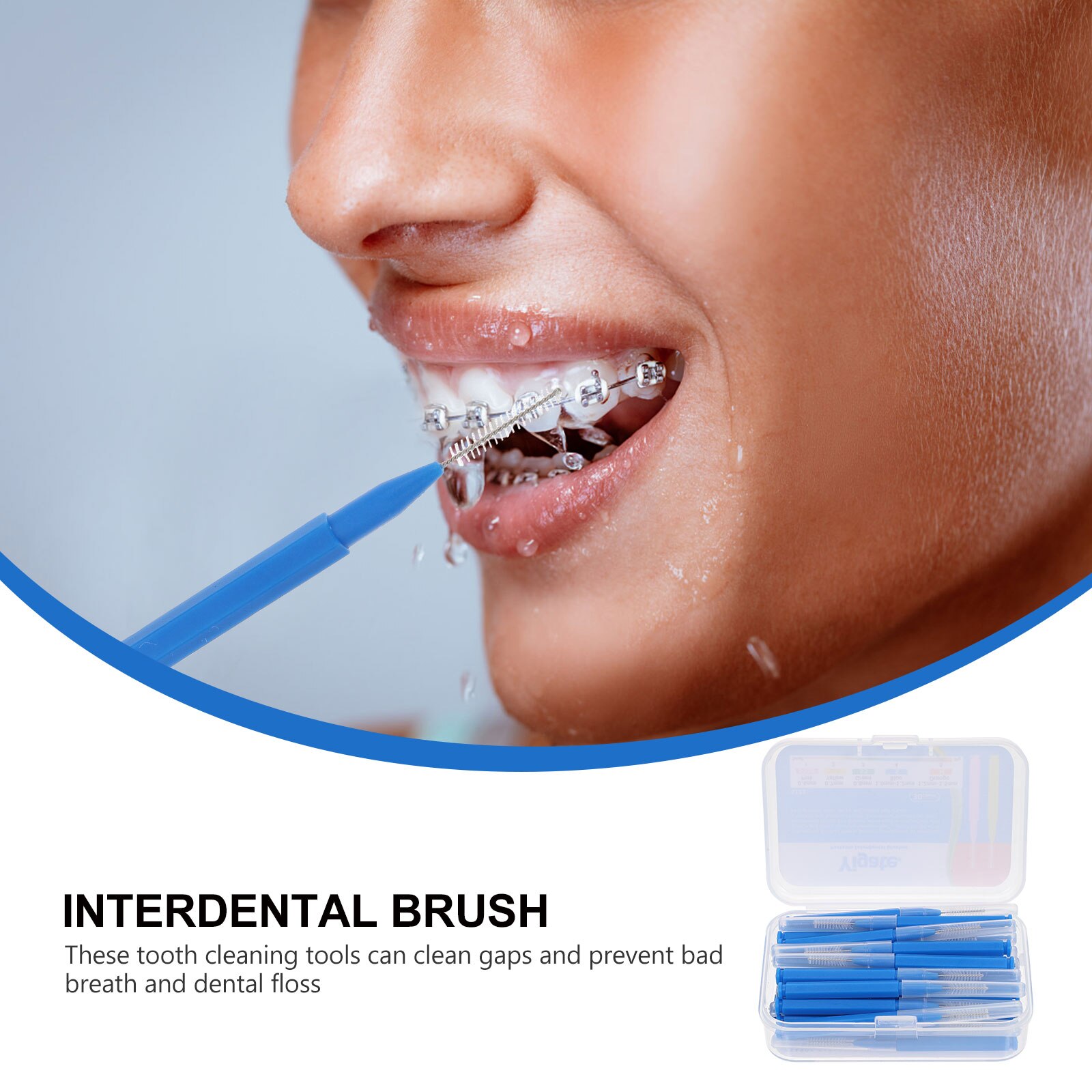 60pcs Interdental Brushes Teeth Cleaners Floss Interdental Brushes Orthodontic Interdental Brush
