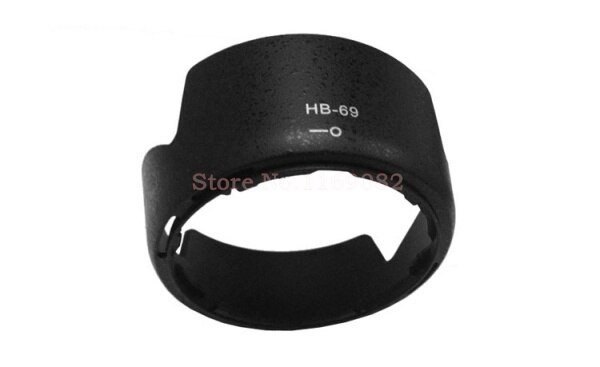 2 stks HB-69 zonnekap shade Bajonetvatting voor AF-S DX D3200/D3300/D5200/D5300 18-55mm f/3.5-5.6G VR II Lens Als HB69