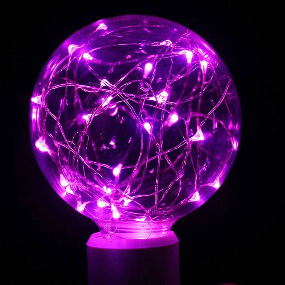 Éclairage de noël à LED fête décor ampoule E27 étoilé fée chaîne de noël fête lampe ampoule décor à la maison directe #30: Purple