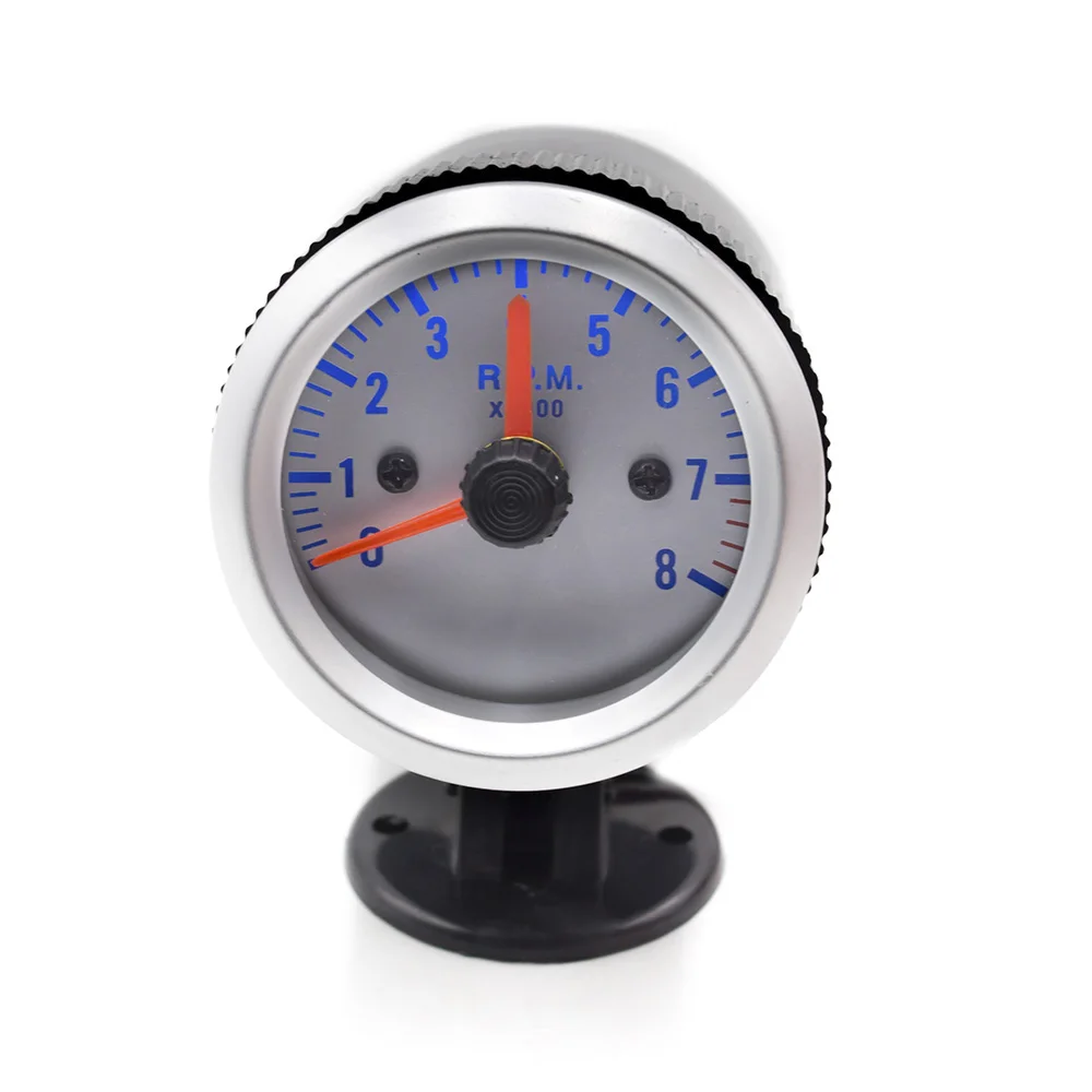 GAUGE 2 "52mm LED Auto Refit Auto Pointer Boost/Watertemperatuur/Olie Temp/Olie druk/Toerenteller/Volt/Vacuümmeter Meter: Bruin