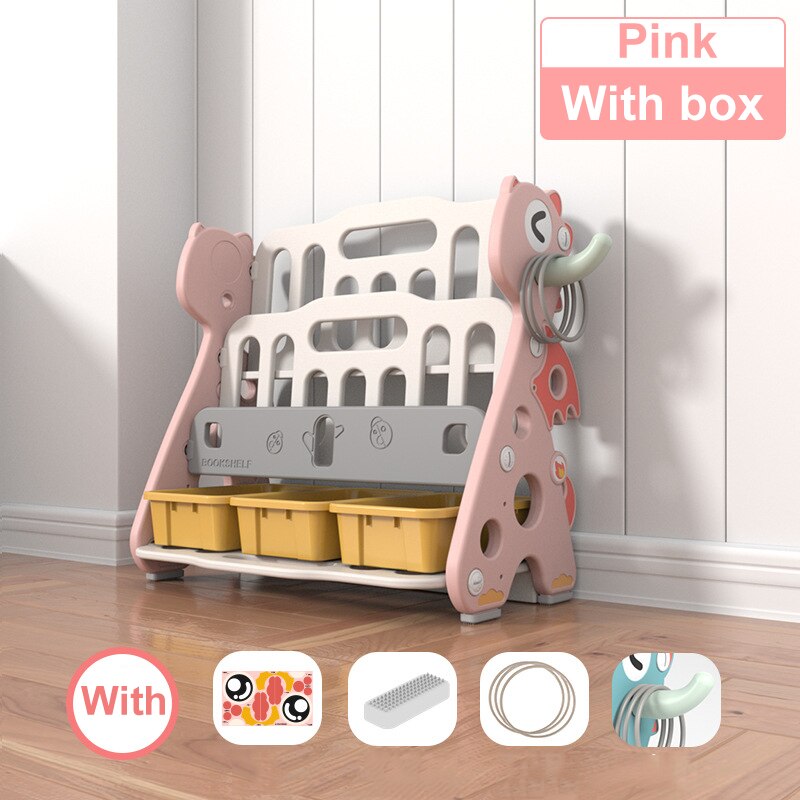Cartoon Children's Simple Bookshelf Storage Shelf For Books Plants Sundries Book Shelf Floor Standing Children Bookcase