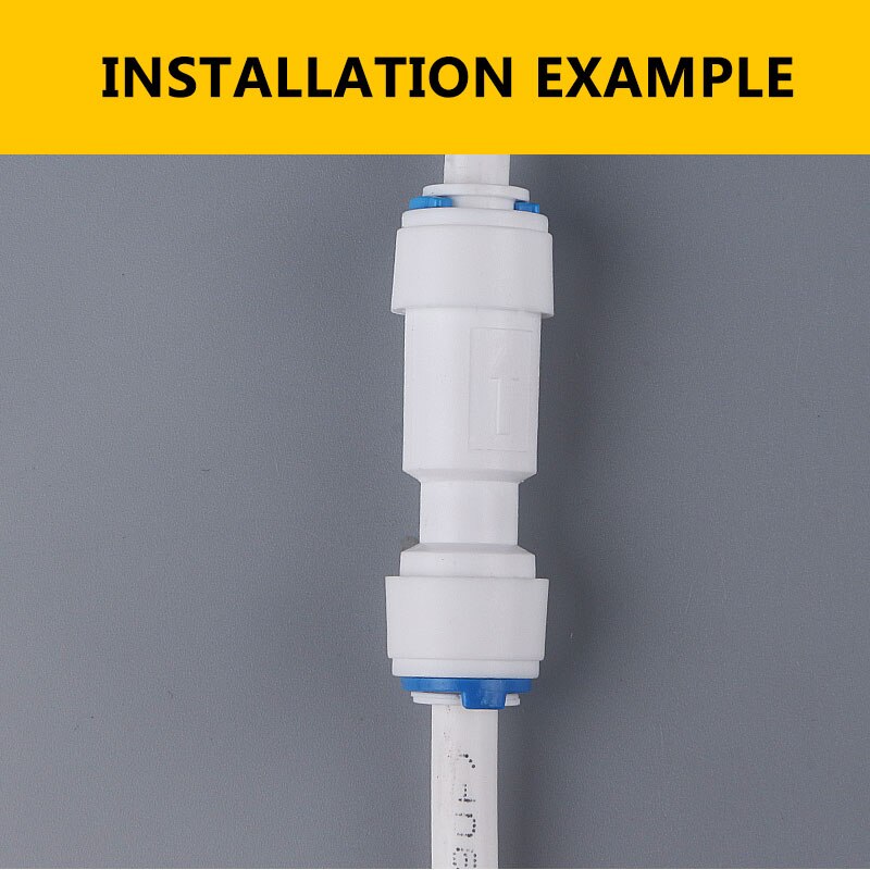 1/4''-1/4'' tube white check valve Straight-through 6.5MM joint Pipe connector of reverse osmosis system water purifier fittings