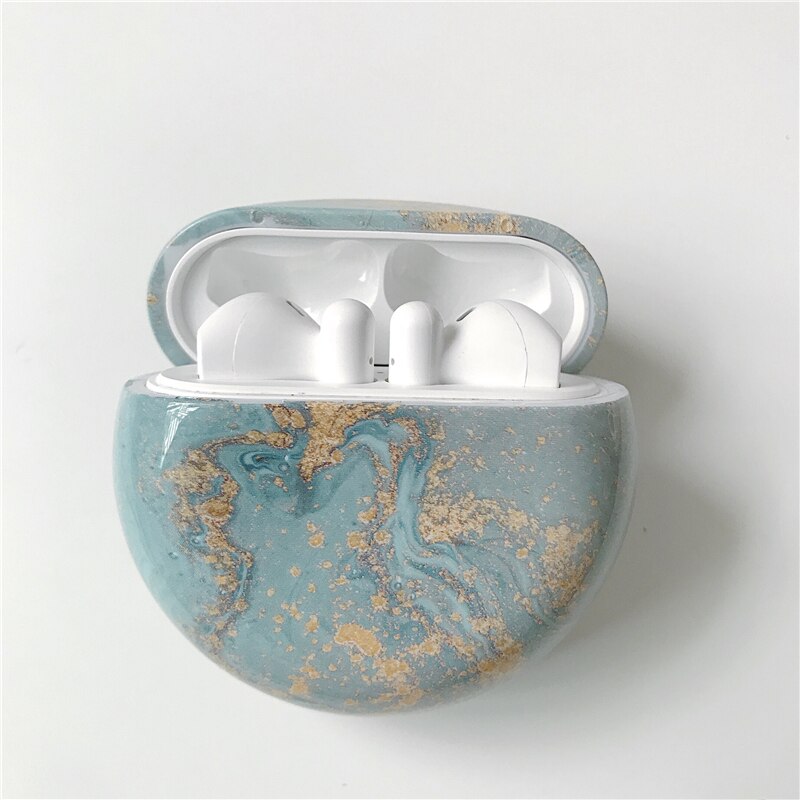 For Huawei Freebuds 3 Luxury Marble Wireless Bluetooth Earphone Shookproof Case For Huawei Freebuds 2 Pro Hard Charging Cover: A19