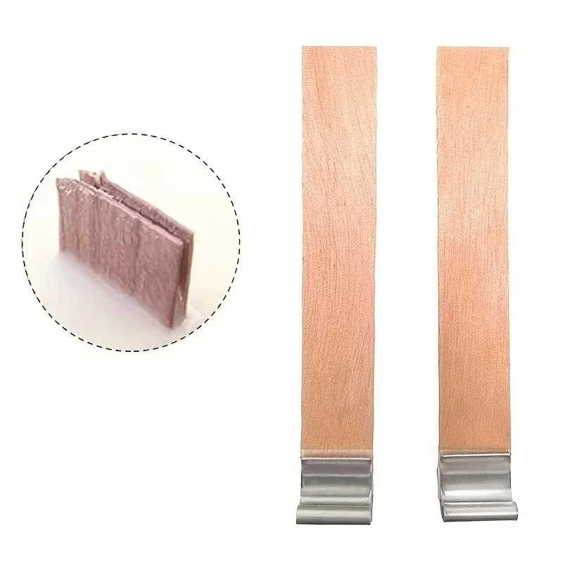 Mecha para velas de madera con lengüeta de sostenedor, núcleo de mecha para velas DIY, suministros para fabricación de velas, mecha de cera parfinada de soja hecha a mano, 10 Uds.