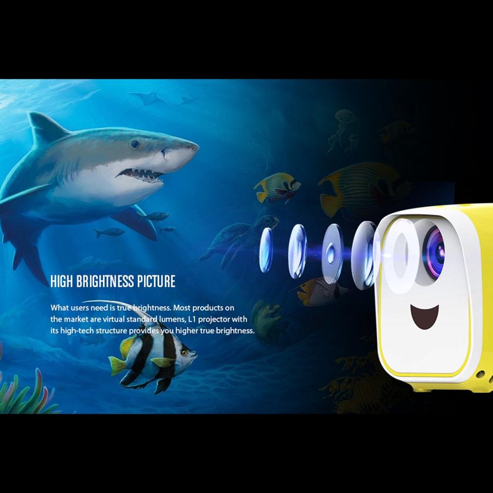 L1 mini-projectoren 1080p hd ultra-draagbare projectoren met led-conferentiesysteem