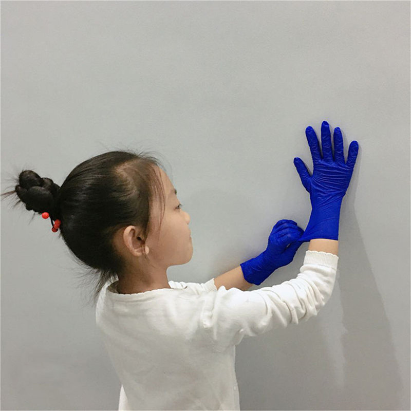 Lateefah 100PCS Kinder Einweg Nitril Handschuhe Gesundheit Schutz Gummi PVC Kinder Handschuhe Kind Haushalts