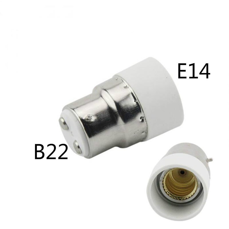 3 uds. B22 a E14 adaptador de portalámparas LED bayoneta candelabro Base de lámpara bombillas Adaptador convertidor