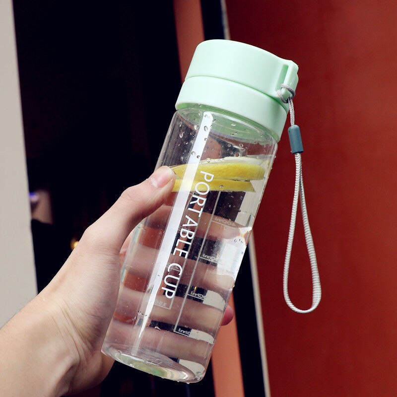 Botella de plástico para deportes acuáticos, 800ml, cuerda portátil, para niños, para beber al aire libre, a prueba de fugas, para escalada: D