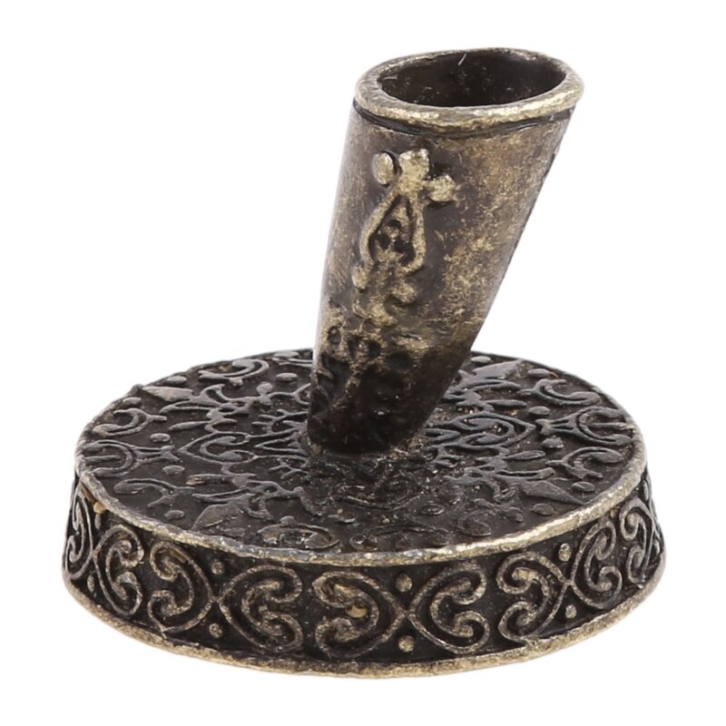 Vintage metall rund insättning penna hållare för fjäder fjäderpenna doppa pennor skolan kontorsmaterial brevpapper student: A