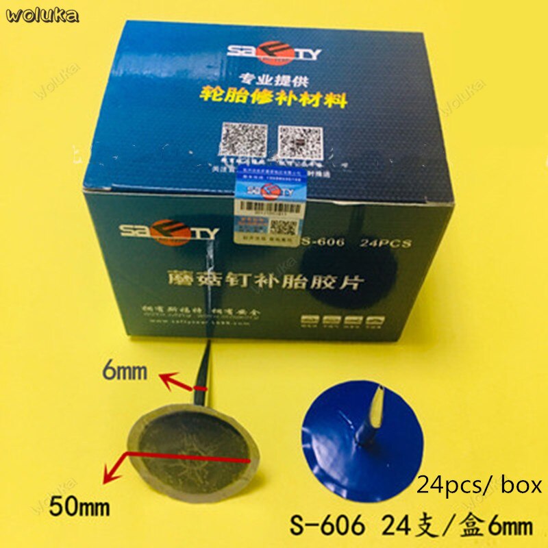 Svampespikfilm 3/4.5/6mm bildæk samlet push pin plug bit  s606 dækreparation  cd50 q04